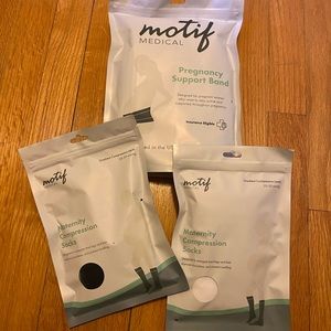 Pregnancy support band and compression socks- 2 pairs